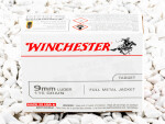 Winchester Full Metal Jacket (FMJ) 115 Grain 9mm Luger (9x19)  Ammo - 1000 Rounds