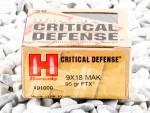 Hornady - Flex Tip Technology - 95 Grain 9mm Makarov Ammo - 25 Rounds