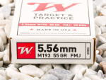 Winchester - Full Metal Jacket M193 - 55 Grain 5.56x45 Ammo - 1000 Rounds
