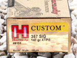 Hornady - Jacketed Hollow Point - 147 Grain 357 Sig Ammo - 200 Rounds
