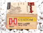 Hornady - Jacketed Hollow Point - 124 Grain 9mm Ammo - 25 Rounds
