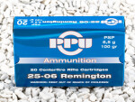 Prvi Partizan - Soft Point - 100 Grain 25-06 Ammo - 20 Rounds