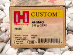 Hornady - XTP Jacketed Hollow Point - 240 Grain 44 Magnum Ammo - 20 Rounds