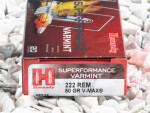 Hornady - V-MAX - 50 Grain 222 Remington Ammo - 20 Rounds