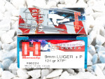 Hornady - Jacketed Hollow Point - 124 Grain 9mm +P Ammo - 250 Rounds