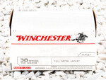 Winchester - Full Metal Jacket - 130 Grain 38 Special Ammo - 100 Rounds