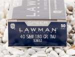 Speer - Total Metal Jacket - 180 Grain 40 S&W Ammo - 1000 Rounds