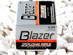 CCI Blazer - Lead Round Nose - 40 Grain 22 Long Rifle Ammo - 50 Rounds