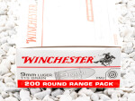 Winchester - Full Metal Jacket - 115 Grain 9mm Ammo - 1000 Rounds