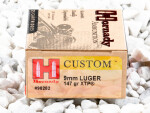Hornady - Jacketed Hollow Point - 147 Grain 9mm Ammo - 250 Rounds
