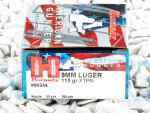 Hornady - Jacketed Hollow Point - 115 Grain 9mm Ammo - 250 Rounds