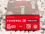 Federal American Eagle Full Metal Jacket (FMJ) 230 Grain 45 ACP (Auto) Ammo - 1000 Rounds