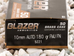 Blazer - Full Metal Jacket - 180 Grain 10mm Ammo - 50 Rounds