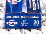 Prvi Partizan - Soft Point - 55 Grain 22-250 Remington Ammo - 20 Rounds